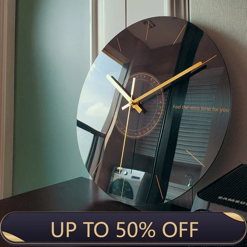 Luxury Lifestyle Watches - Luksusowy cichy zegar ścienny do salonu,